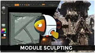 Zbrush sculpting using IMM brushes - For the Medieval Village [3D RT Environment]