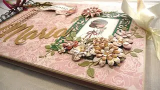 Libro de firmas de comunión personalizado Niña. Álbum comunión scrapbook. Regalo comunión