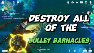 Destroy all of the Bullet Barnacles | Genshin Impact