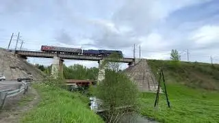 Паровоз П36-0027 в Хотьково 28 мая 2022 года