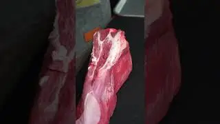 黒タンの皮剥きです。 #asmr #肉磨き #nikuhack #牛タン