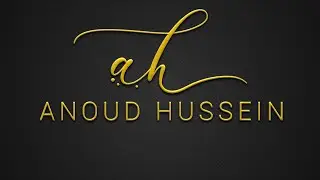 letter ah logo design adobe illustrator tutorial | عمل شعار باستخدام دمج حروف