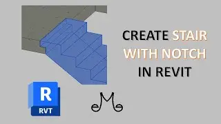 Revit Tutorial - Stairs - how to create stair with notch