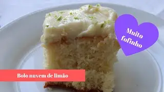 Receita Bolo nuvem de limão