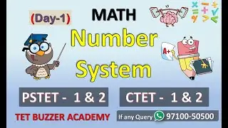 Math (Day-1)||Number System|| PSTET|| CTET|| Anmol Arora||Online Coaching||TET BUZZER Academy Abohar
