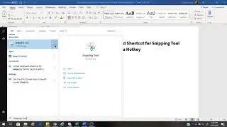 Create Keyboard Shortcut for Snipping Tool to Open it with a Hotkey