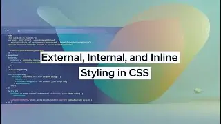 Eternal, internal and inline ways of styling in css