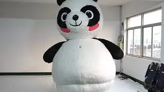 funny walking inflatable panda bear costume blow up panda bear suits