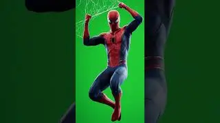 Spider-Man stuck in web Green Screen Effect 
