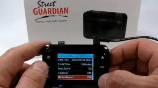 Street Guardian SG9665XS Menu Interface (GUI) overview
