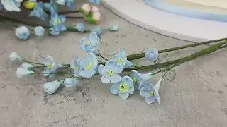 How To Make Forget-Me-Not Sugar Flowers With The Katy Sue Filler Flower Mould