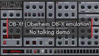 FREE SYNTH: OB-Xf (Oberheim OB-X Emulation) - No talking demo