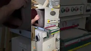 Wide Belt Sander 15 Second Belt Change #Shorts