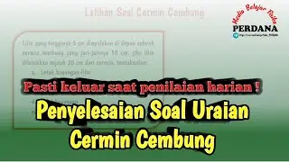 Penyelesaian Soal Uraian Cermin Cembung