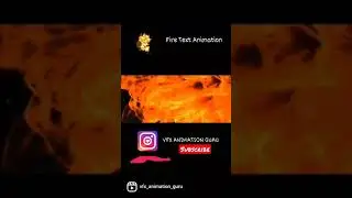Fire Text Animation 