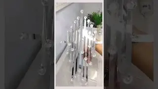 Mira esta idea con tiras de espejos ,DIY Espejo  fácil y económico, #diy #homedecor #tips