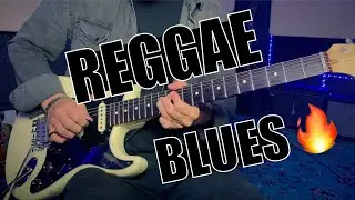 Easy Reggae Blues Guitar Backing Track - C Minor