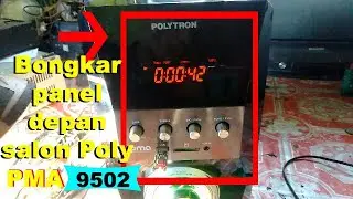 How to open the front panel of the Polytron PMA 9502 active speaker