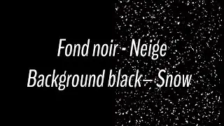 Fond Noir - Neige | Black Background - Snow