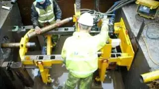 Auger boring Piloting sequence