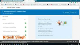 Email marketing basics (Google Digital Unlocked Certificate - 4th Badge Solved)