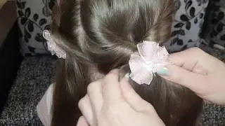 Простая и нарядная прическа