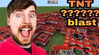 Minecraft unlimited TNT blast MrBeast🔥🔥🔥🔥🔥💥💥💥💥💥💥 #genius #Minecraft