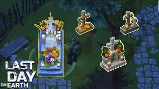 Decorating Using Every Different Type of Tomb- Last Day on Earth Survival
