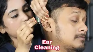 Ear Cleaning With Oil | Ear Fingering by Indian Lady | Neck Carcking | Head Massage | Moral Of ASMR
