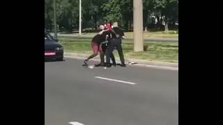 Демонстрация физподготовки копов