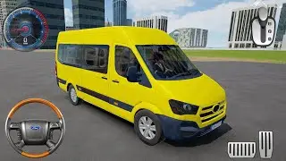 Direksiyonlu Minibus Dolmuş Araba Oyunu #5 - 3D driving Game - Android Gameplay