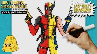 How to Draw DEADPOOL & WOLVERINE 🔴🟡 (Deadpool & Wolverine Movie) | Step-By-Step Drawing Tutorial