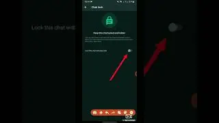How to enable whatsapp chat lock feature 
