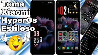 Tema Xiaomi Estilo Dark Ícones e Central de Controle HyperOs @CiclopeTech