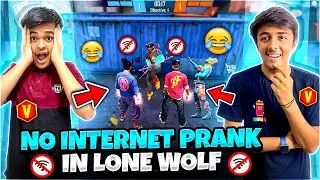 Lone Wolf 🐺No Internet Prank On Enemies📶 | Tsg Legend Scammed Me😭 - Garena Free Fire