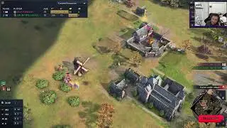 AOE 4 French Rushed the English Player in perfect harmony, the pressure building right no point!!!