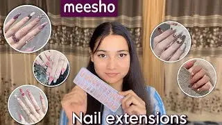 Affordable nail extensions from Meesho under Rs.150 || Honest review #anmolkaur