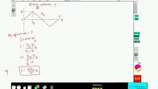 RMS Value of Triangular wave (Alternating Current)