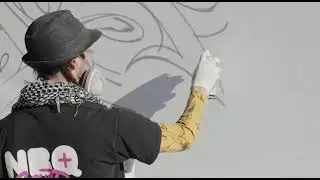 BISHO SEVILLANO - Graffiti para festival de cine de Ubrique