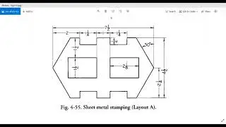 Onshape: Fig. 4-55 sheet metal stamping PART 1
