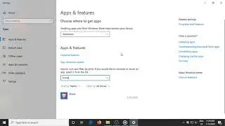 How To Uninstall Brave Web Browser in Windows 10
