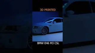 3D Printed RC CAR BMW E46 M3 CSL