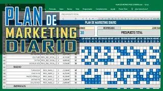 🔴 PLAN DE MARKETING | DOSIFICACIÓN DIARIA DE MEDIOS PUBLICITARIOS | AGENDA DIARIA DE MERCADOTECNIA 🔵