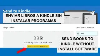 How to send books to Kindle without install software / program / app in the computer