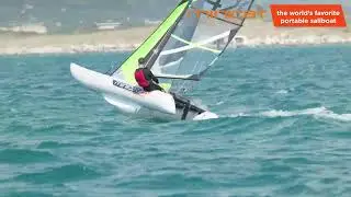 MINICAT - 2022 Action & Fun Segeln mit dem aufblasbaren Segel-Katamaran - inflatable sailboat