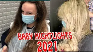 ✅ Baby Hightlights 2021 Hair Transformation✅