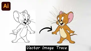 Adobe Illustrator VECTORIZE Tutorial (Image Trace) Ai Art