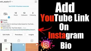 How to link your YouTube channel to Instagram bio | How to add youtube link on instagram bio