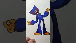 Draw Huggy Wuggy Friday Night Funkin