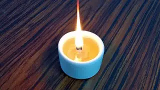 Vegetable Oil Lamp, very simple